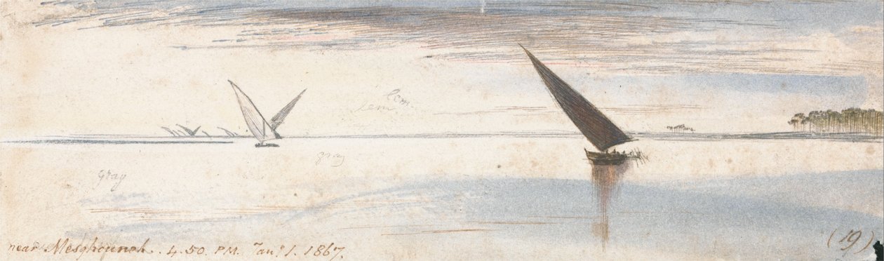 In der Nähe von Mesghouneh von Edward Lear