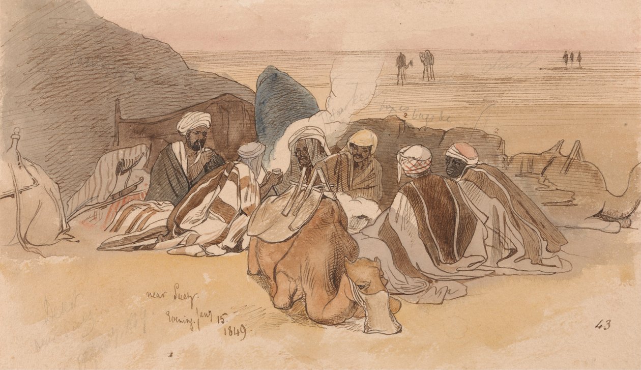 In der Nähe von Suez, Abend, 15. Januar 1849 von Edward Lear