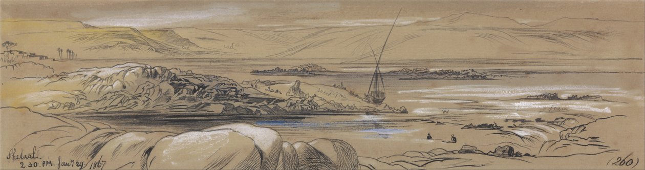 Shelaal, 2:30 Uhr, 29. Januar 1867 von Edward Lear