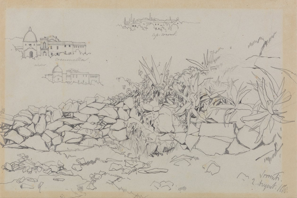 Sorrent, 2. August 1838 von Edward Lear