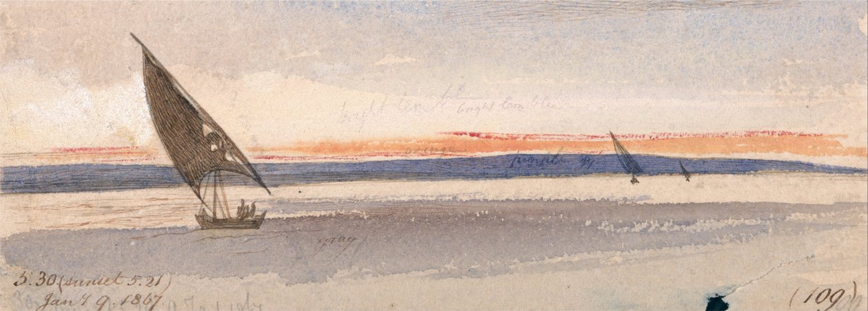 Sonnenuntergang von Edward Lear