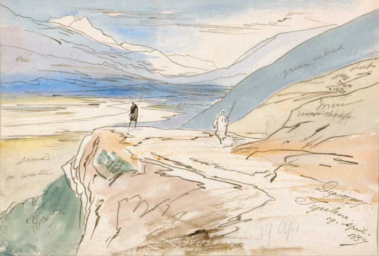 Tepelene, 19. April 1857 von Edward Lear
