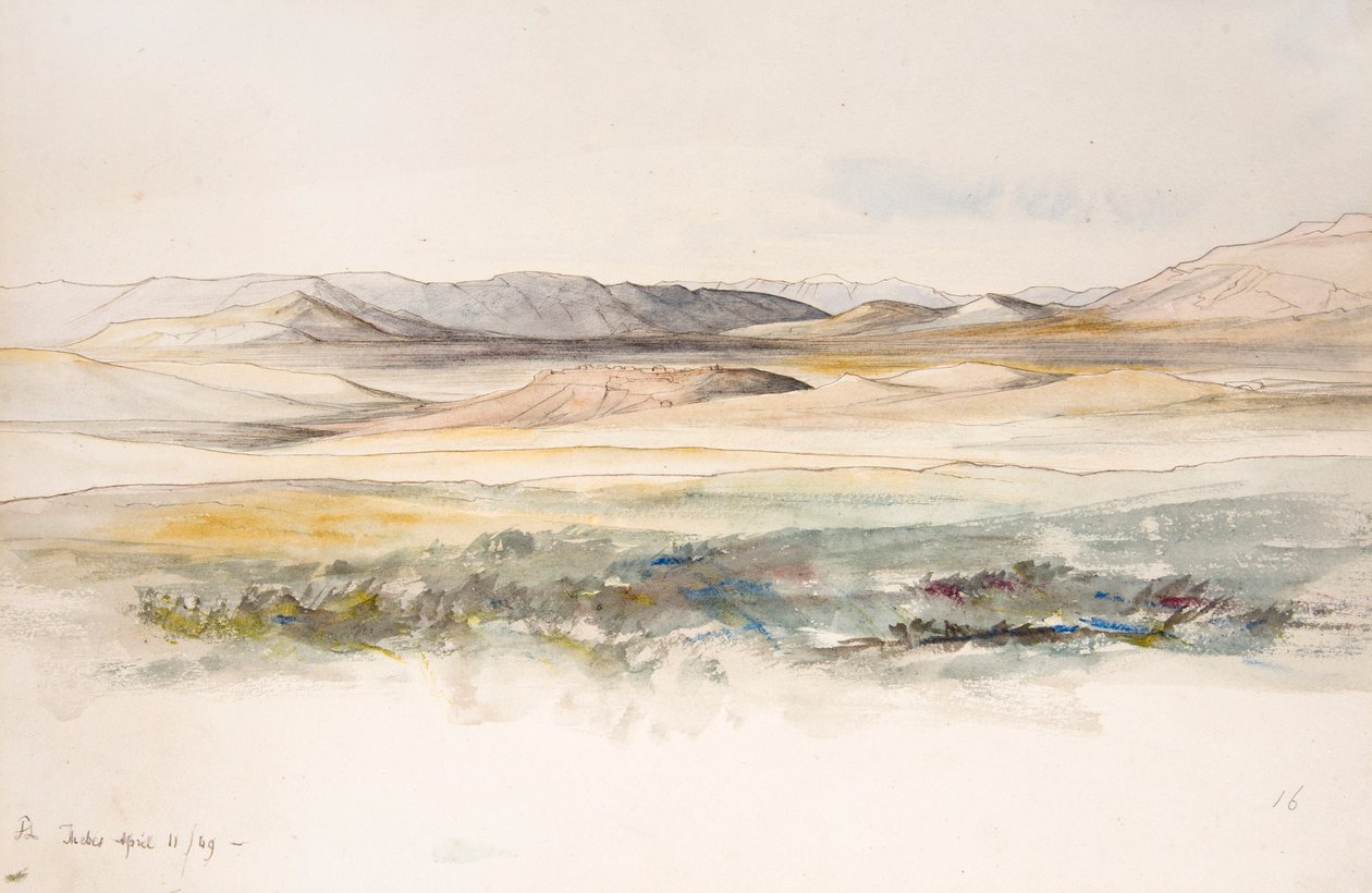 Theben von Edward Lear