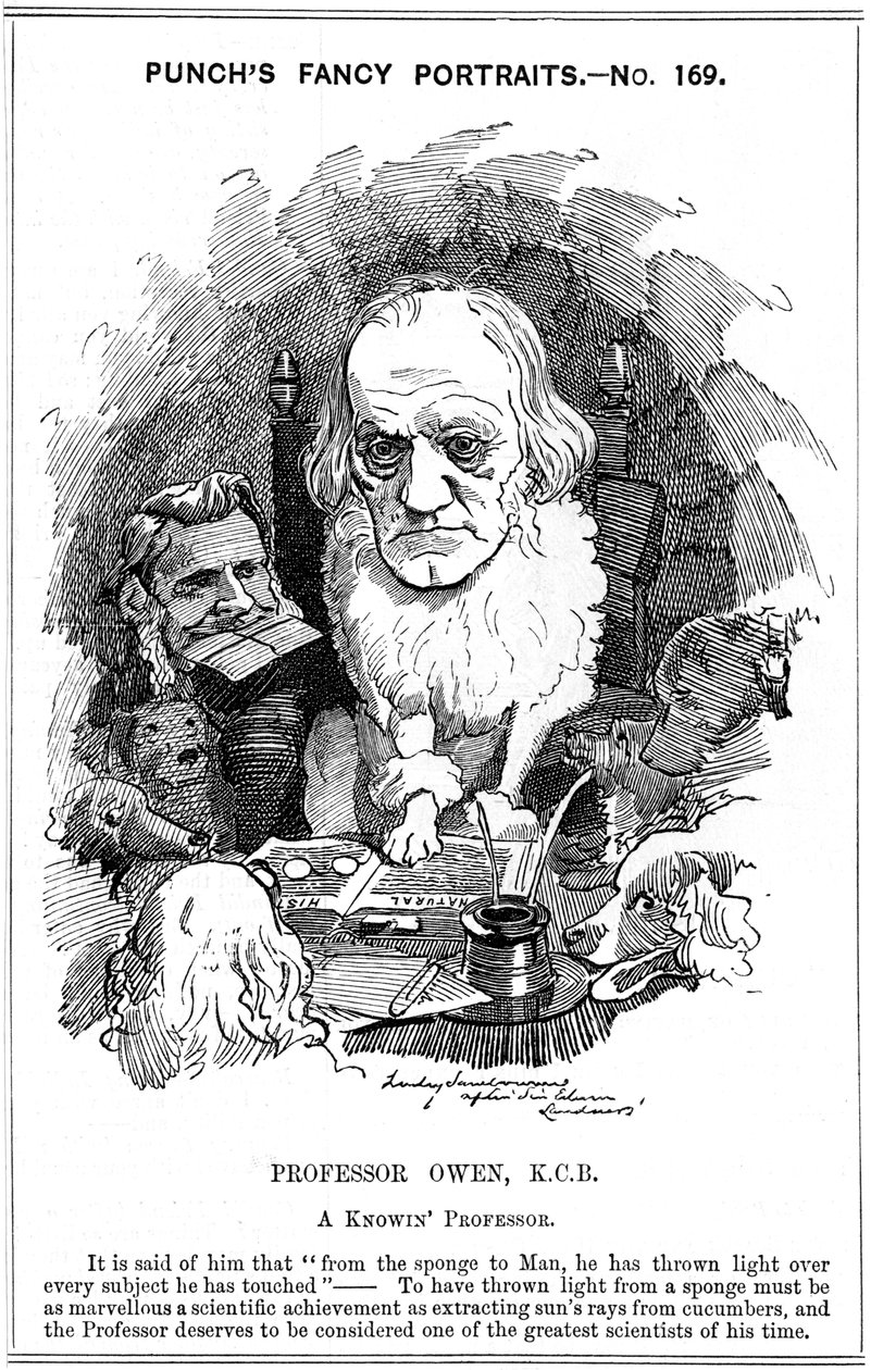 Richard Owen, englischer Zoologe von Edward Linley Sambourne