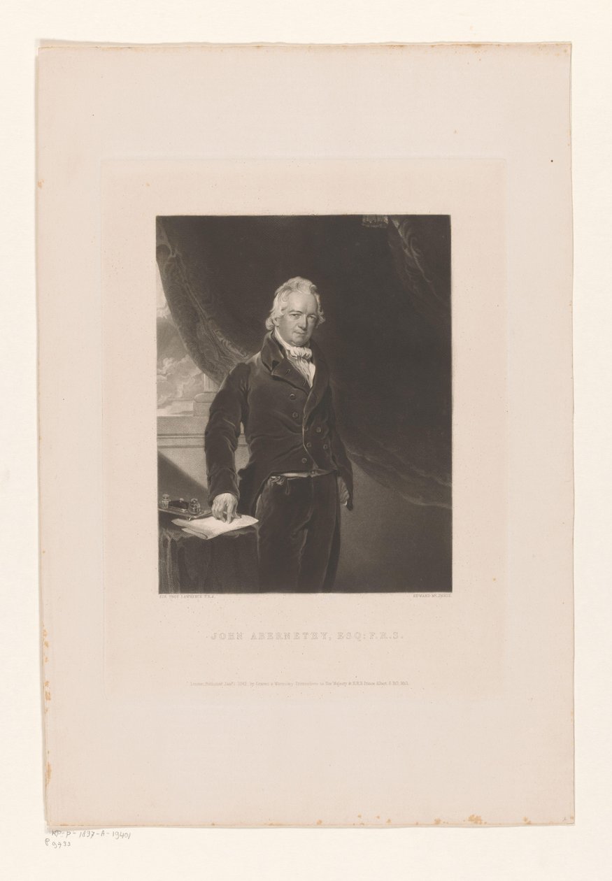 Porträt von John Abernethy Esqr. von Edward McInnes