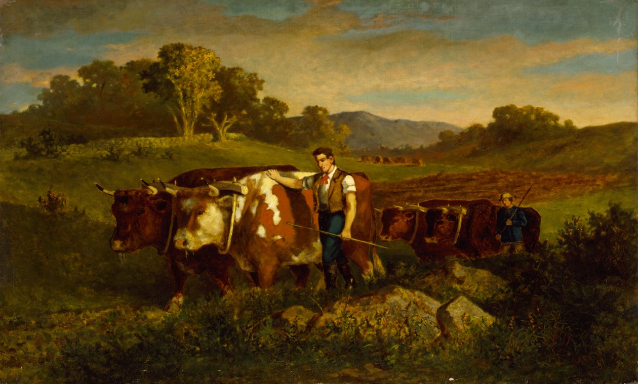 Hirten mit Kühen von Edward Mitchell Bannister