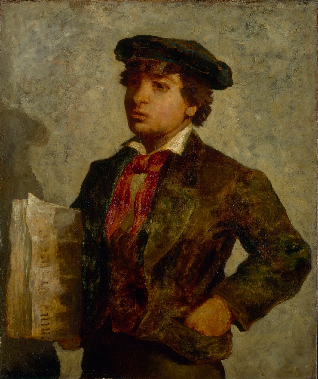 Zeitungsjunge von Edward Mitchell Bannister
