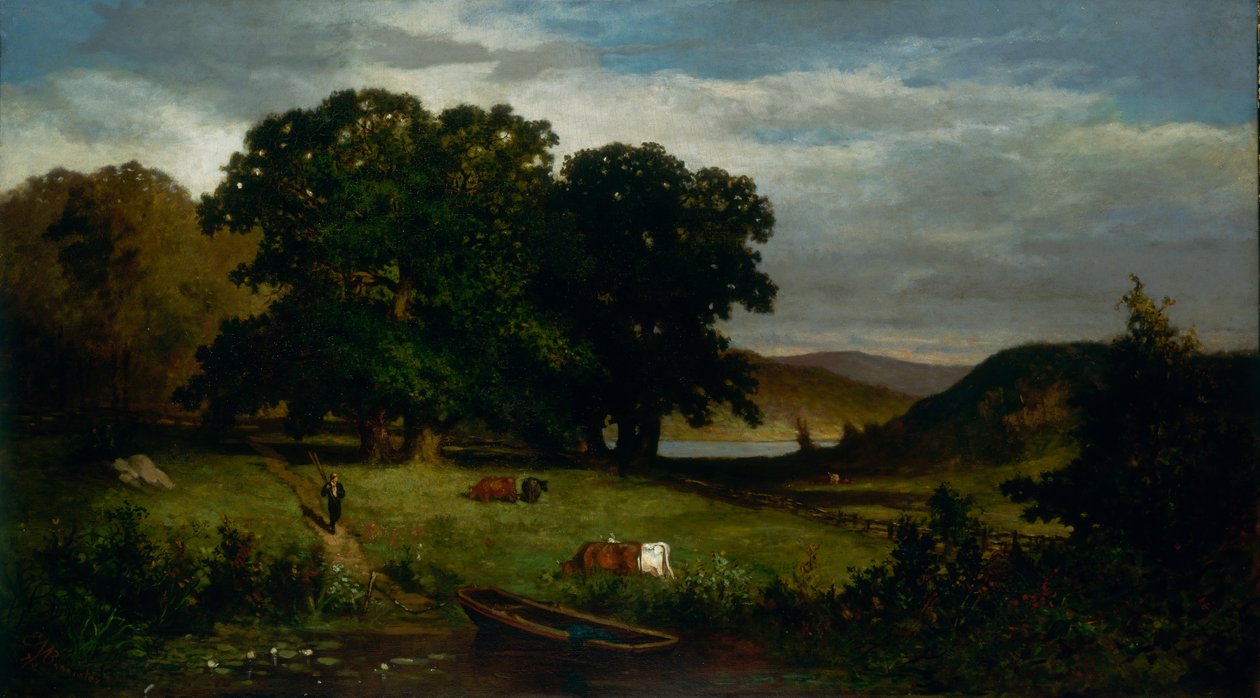 Eichen, 1876 von Edward Mitchell Bannister