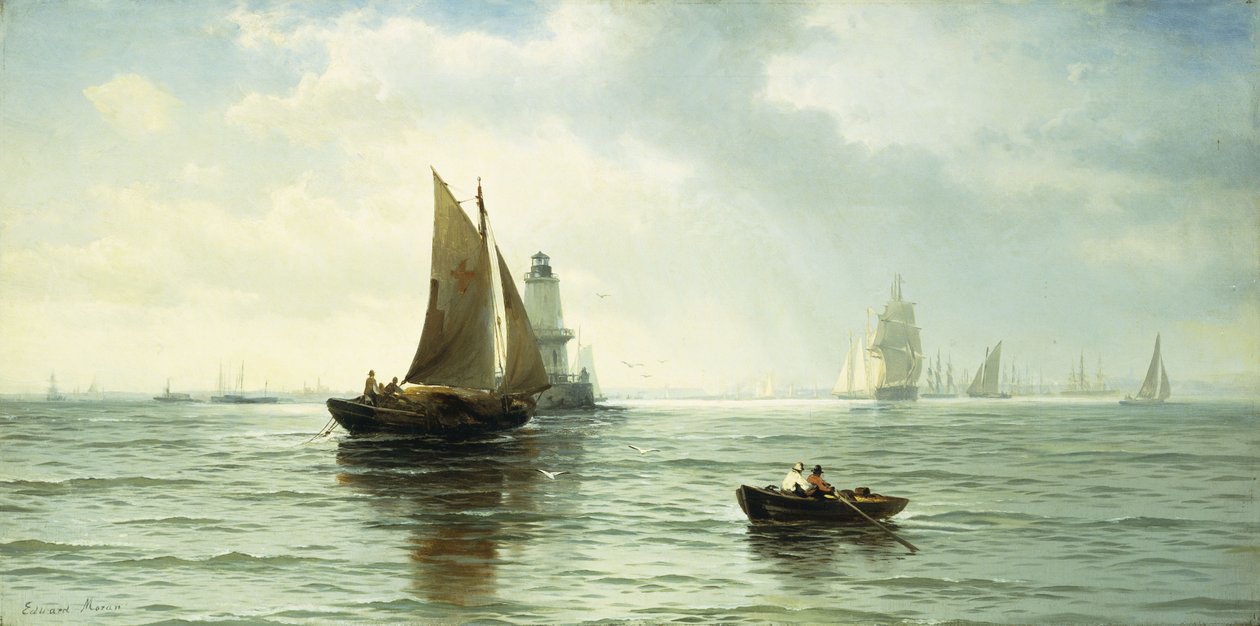 Um den Leuchtturm von Edward Moran