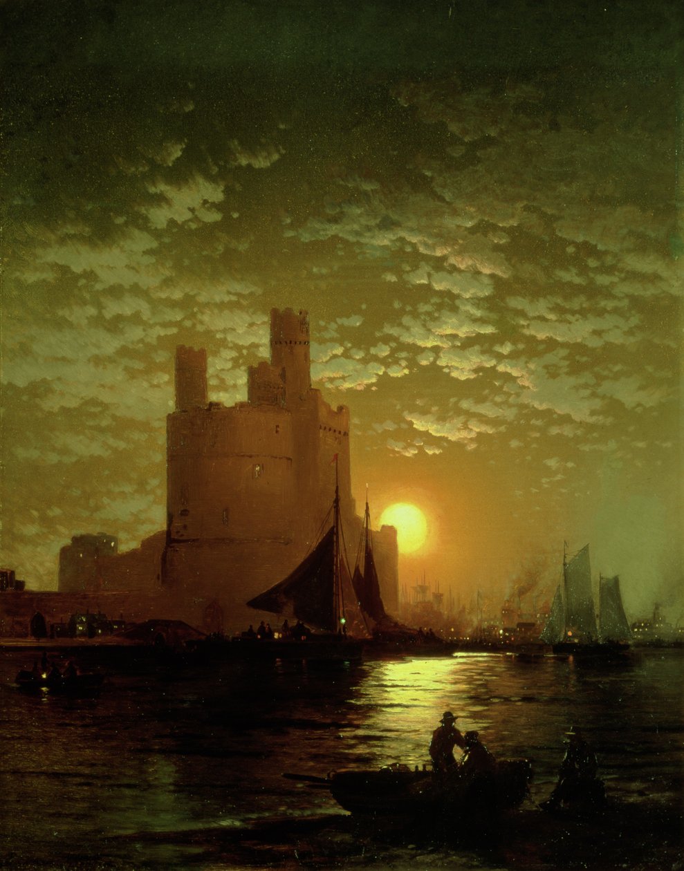 Mondscheinlandschaft von Edward Moran