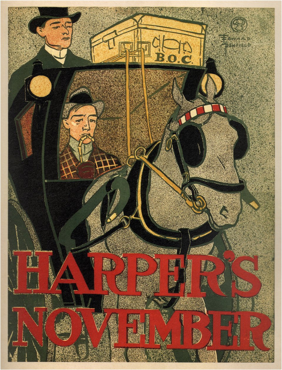 Harpers November, 1896 von Edward Penfield