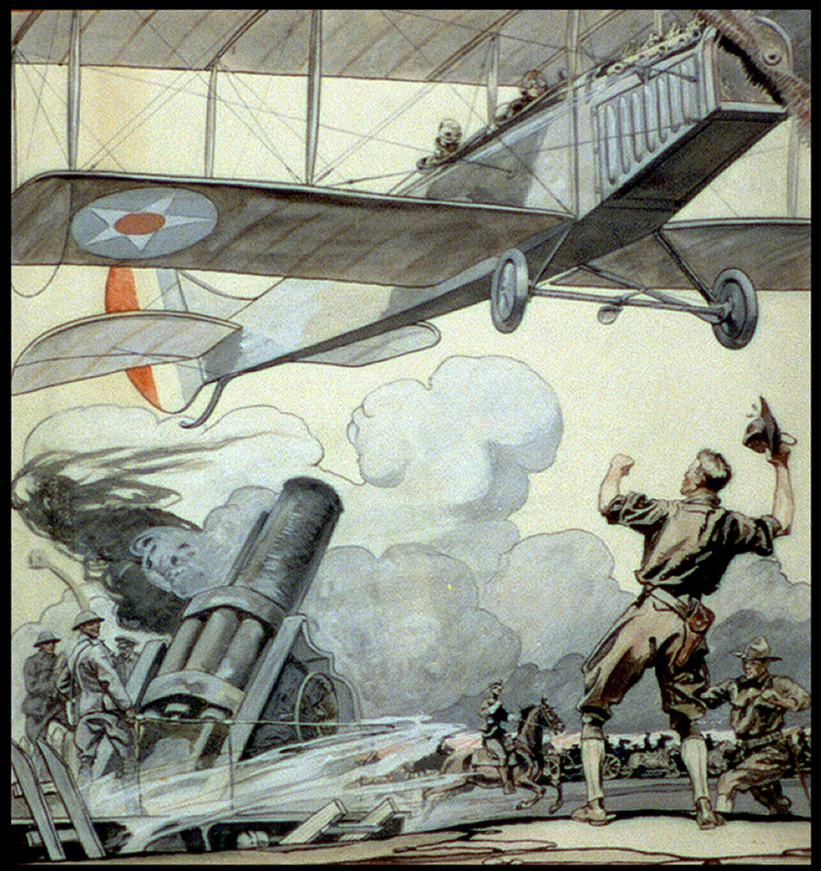Kriegsskizze von Edward Penfield