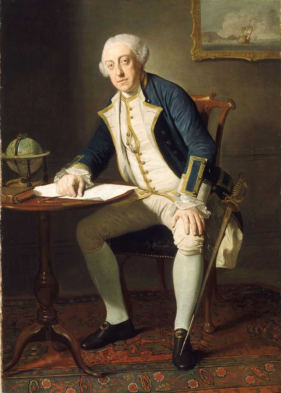 Kapitän Philip Affleck (1726-99) von Edward Penny