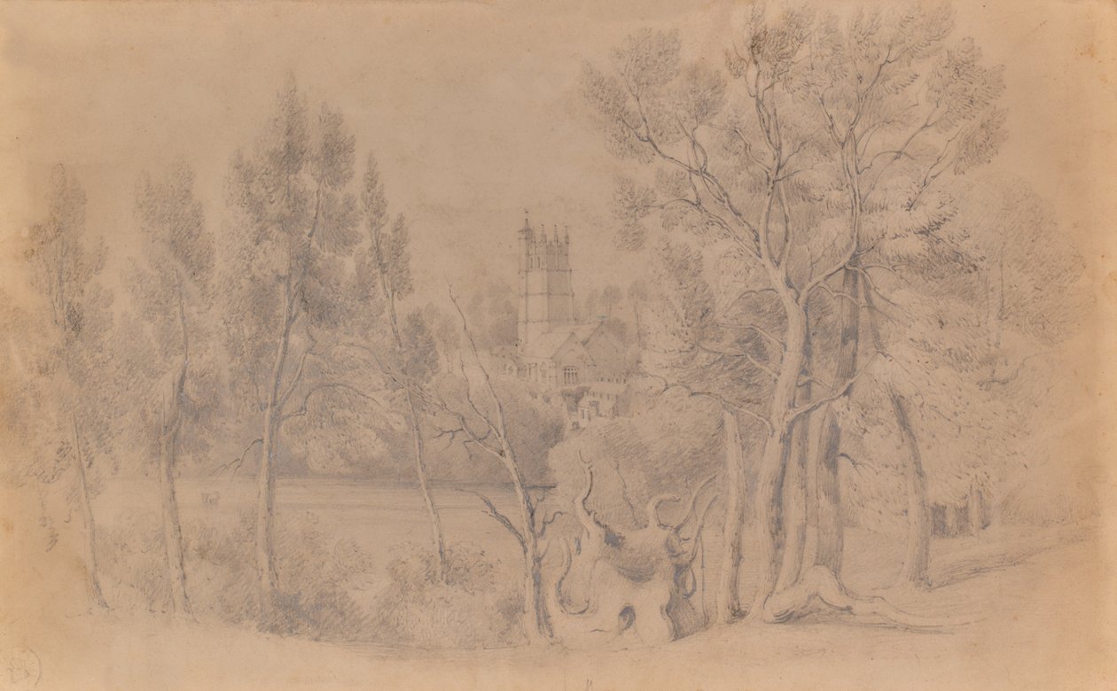 Landschaft mit Kirche von Edward Pretty