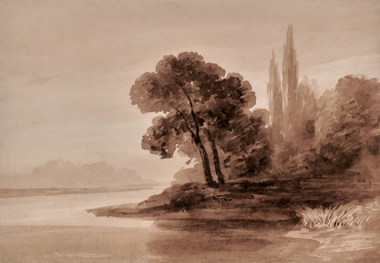 Landschaft mit Bäumen von Edward Pretty