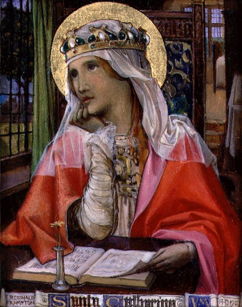 Heilige Katharina, ca. 1900 von Edward Reginald Frampton