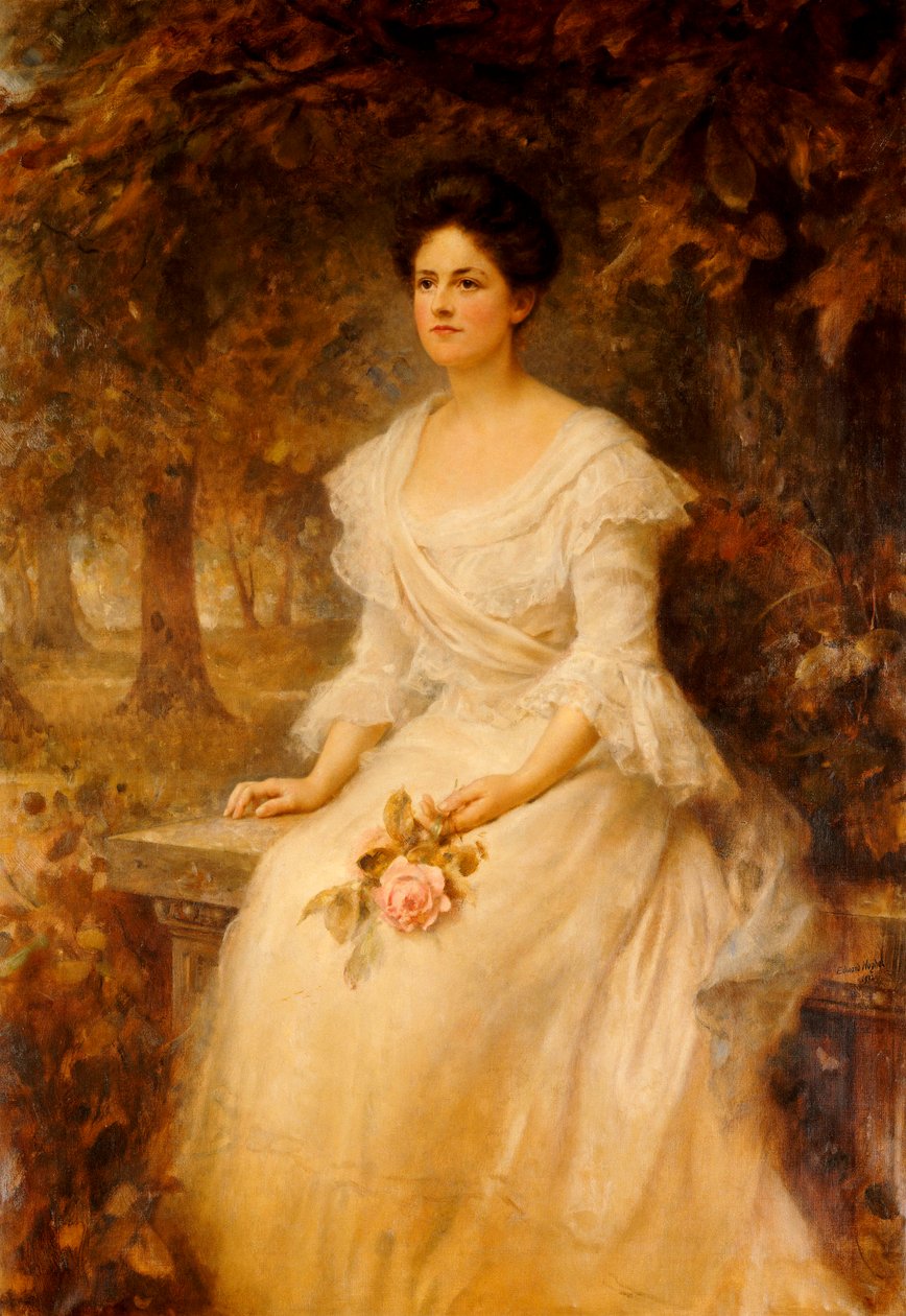 Porträt einer Dame, 1902 von Edward Robert Hughes