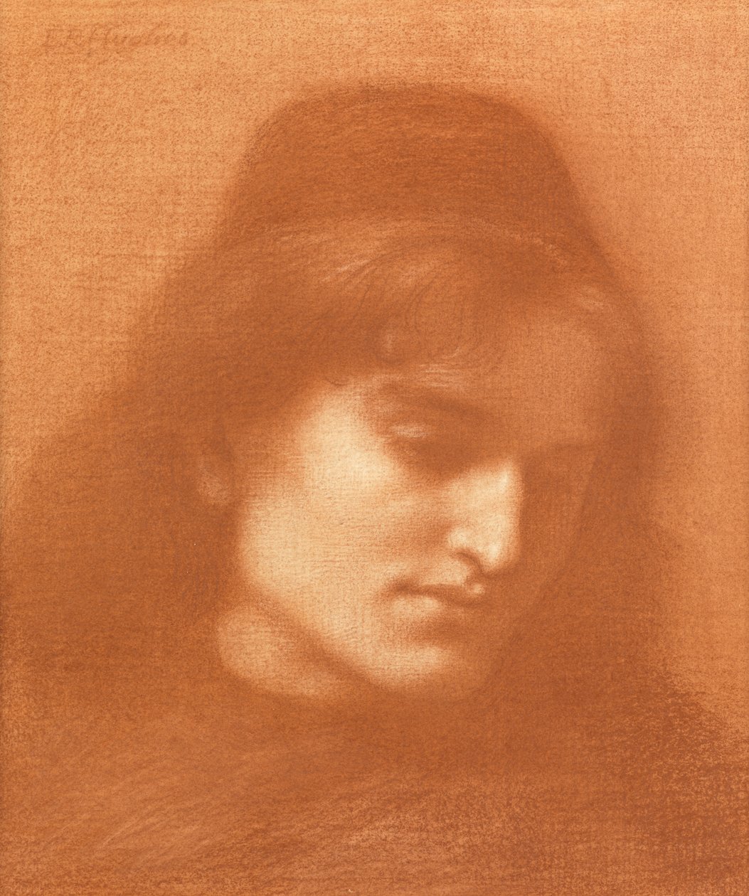Studie eines Mannes von Edward Robert Hughes