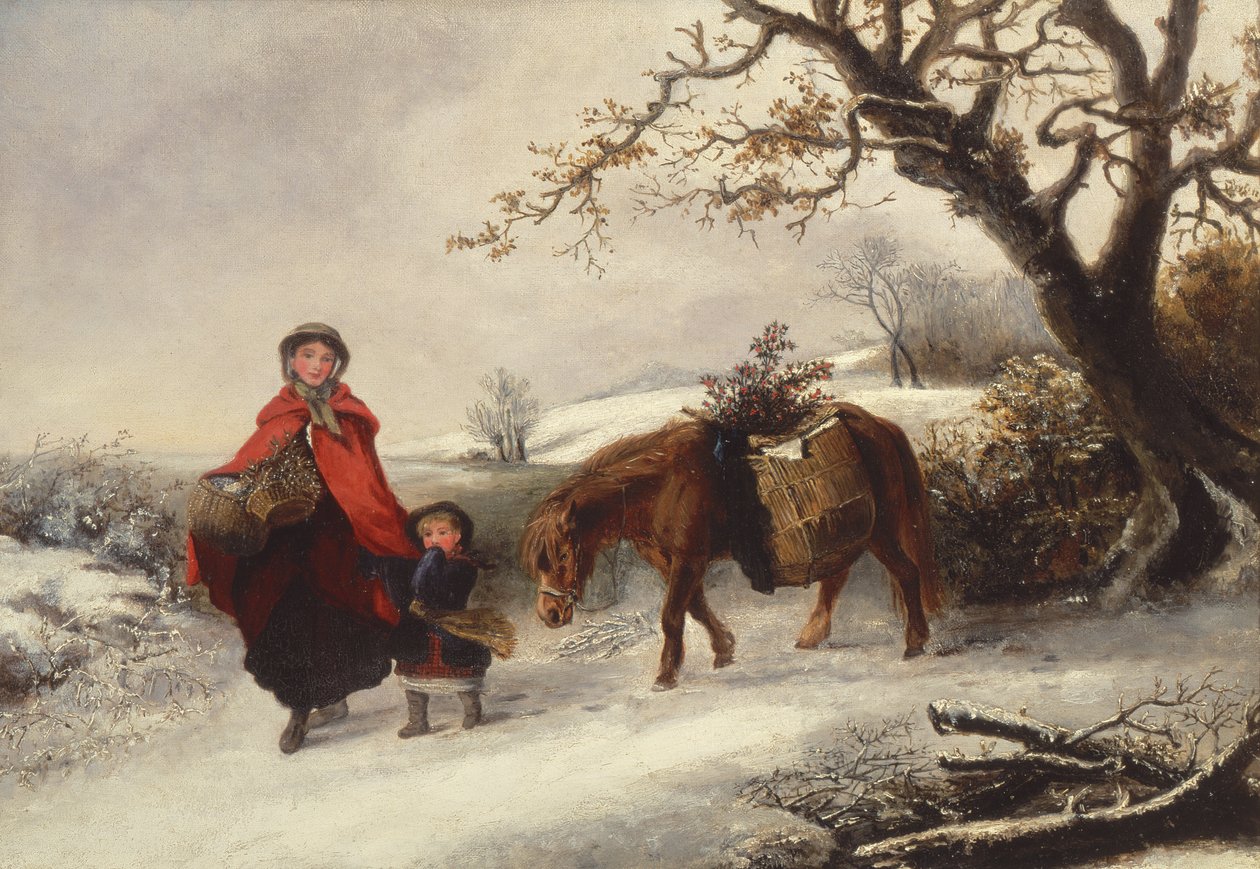 Heimbringen des Stechpalmenzweigs von Edward Robert Smythe