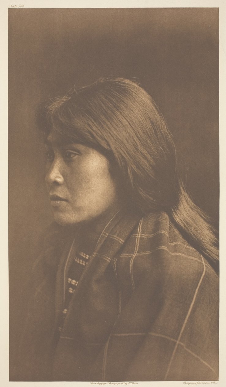 Suquamish-Mädchen von Edward S. Curtis