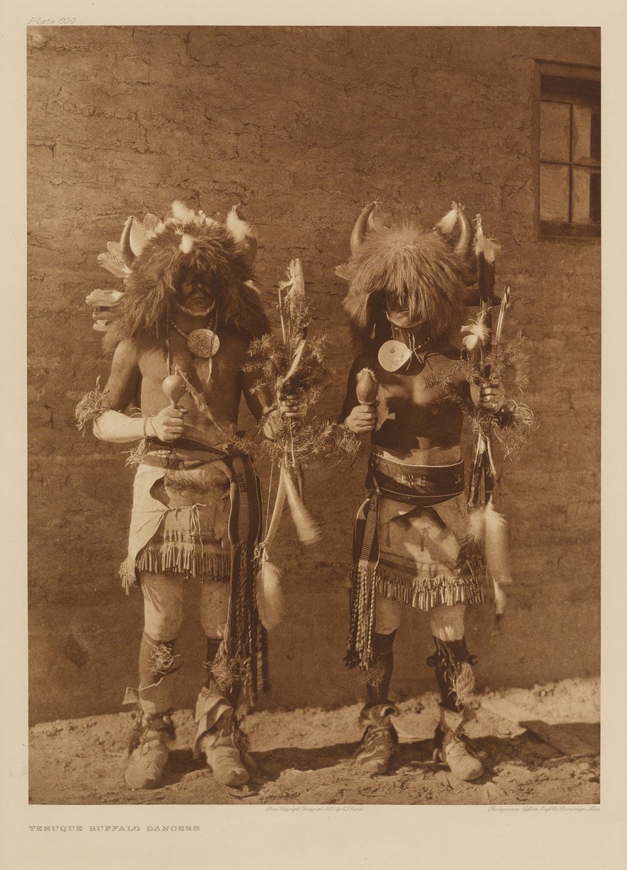 Tesuque-Büffeltänzer von Edward S. Curtis