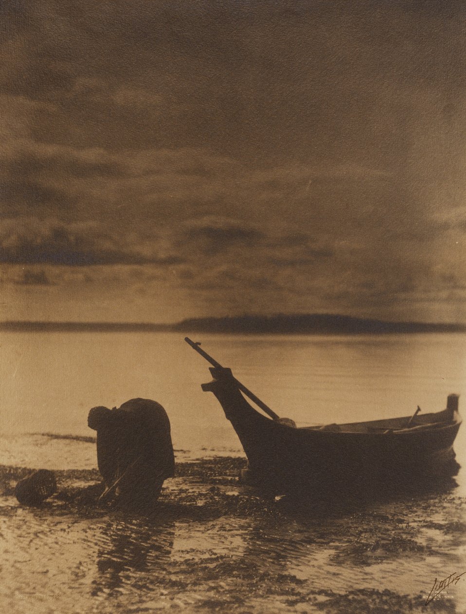 Der Muschelsammler von Edward S. Curtis