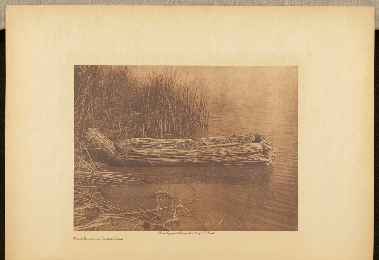 Tule Balsa auf Clear Lake von Edward S. Curtis