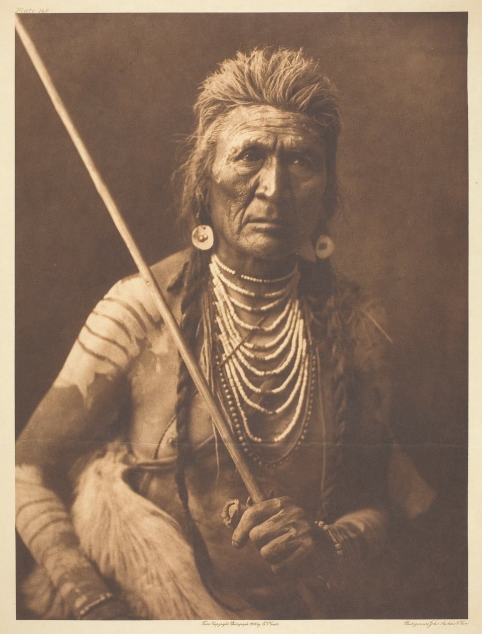 Wolf - Apsaroke von Edward S. Curtis