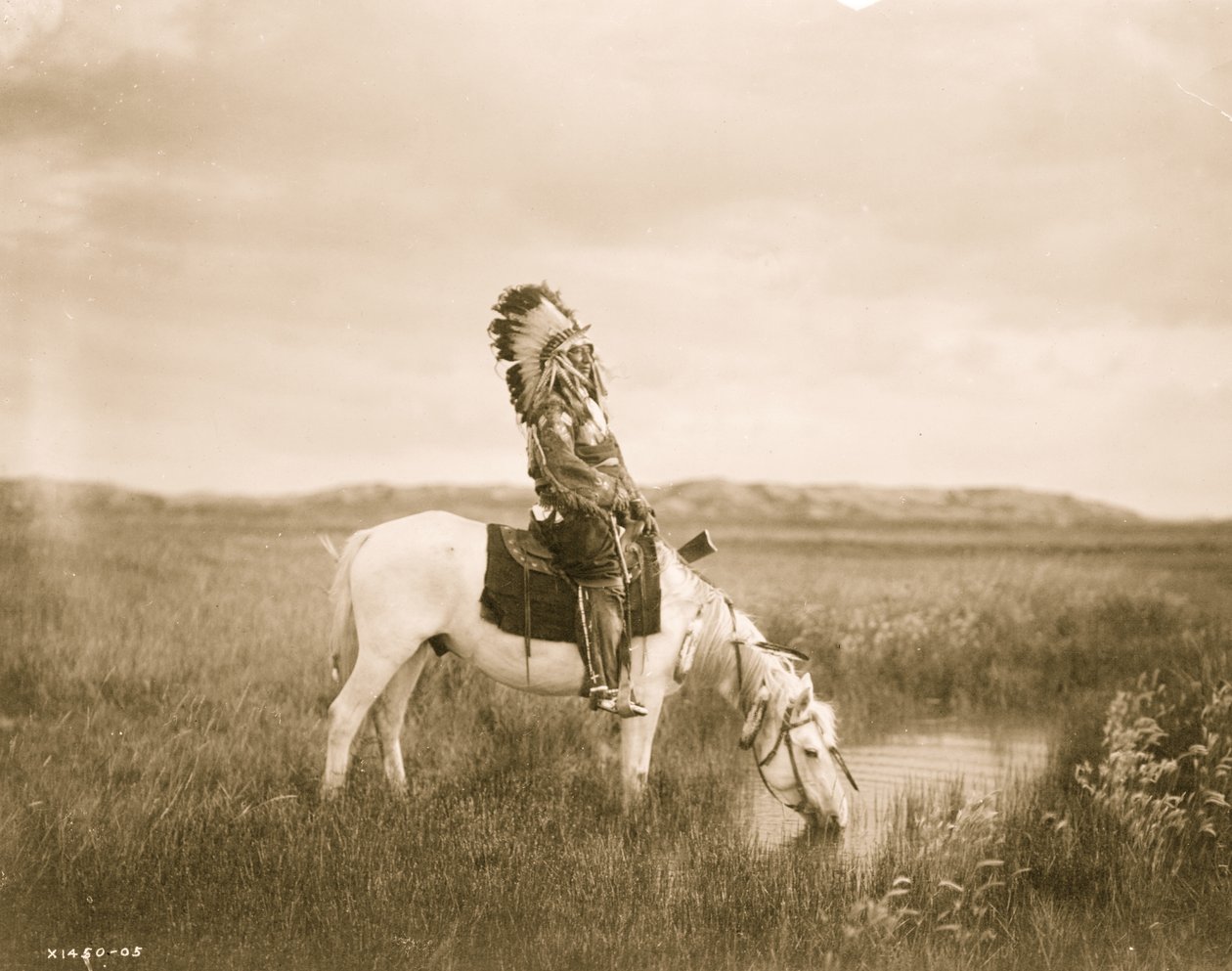 Oase in den Badlands 1905 (Foto) von Edward Sheriff Curtis