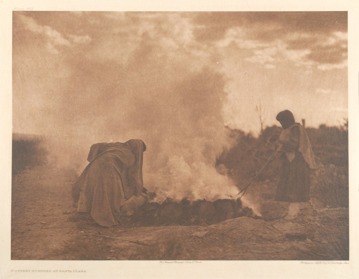 Töpferbrenner in Santa Clara von Edward Sheriff Curtis