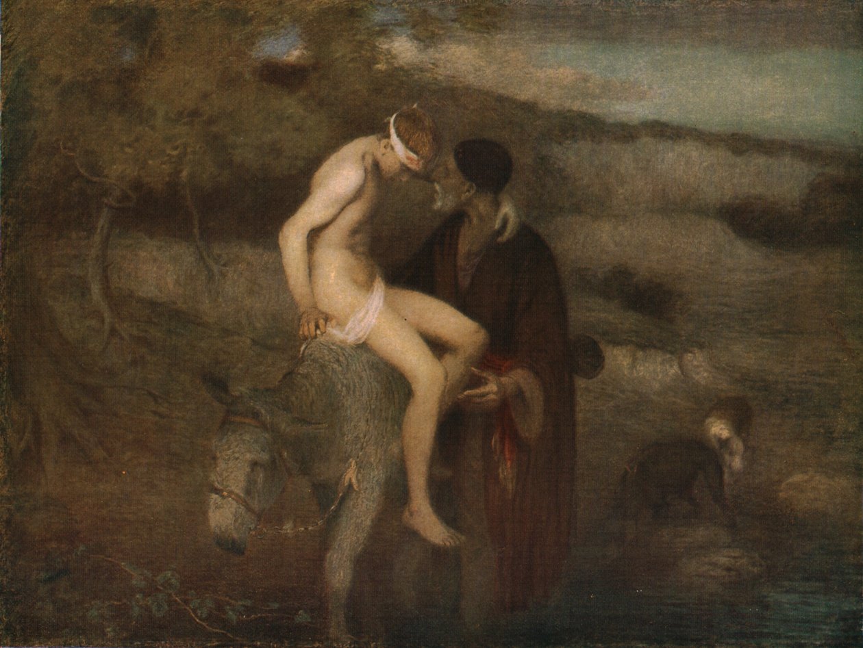 Der barmherzige Samariter, ca. 1890, ca. 1930 von William Edward Stott