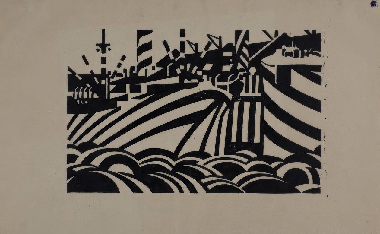 Dock-Szene von Edward Wadsworth