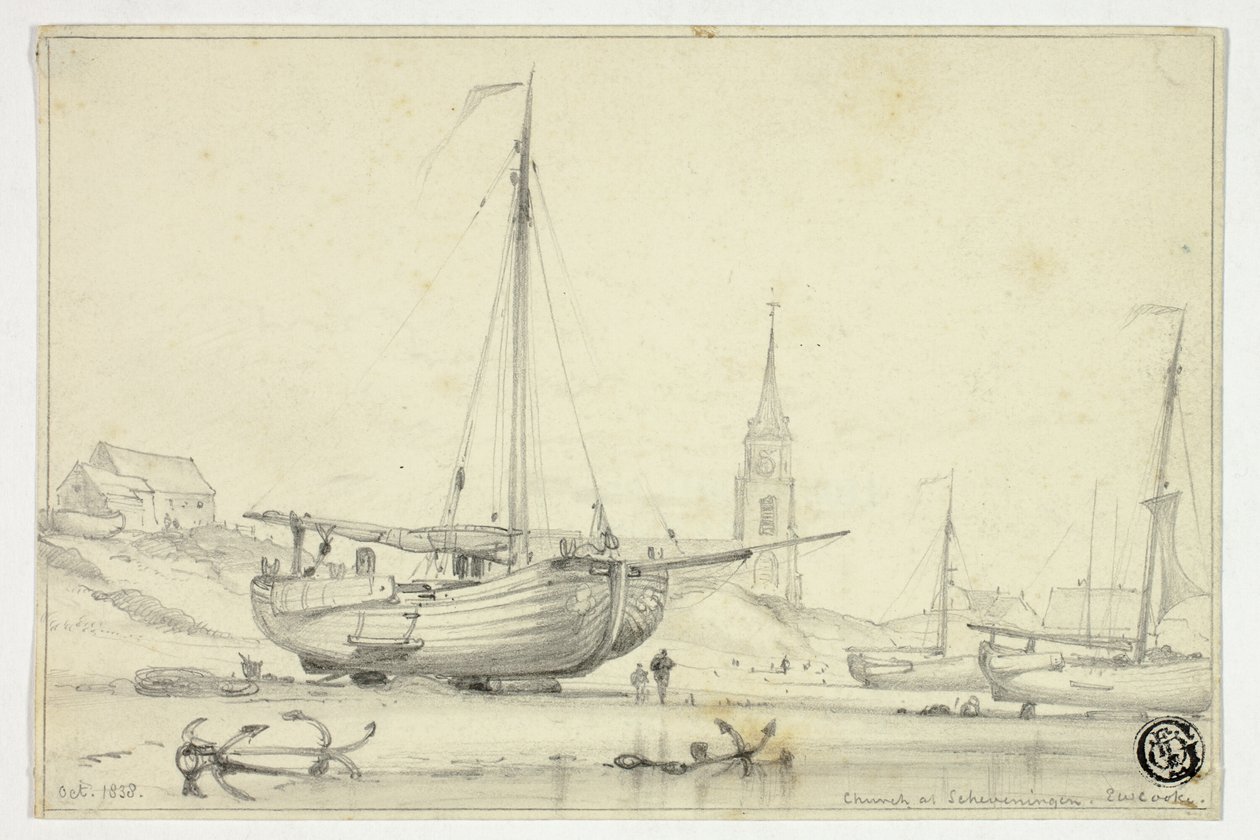 Kirche in Scheveningen von Edward William Cooke