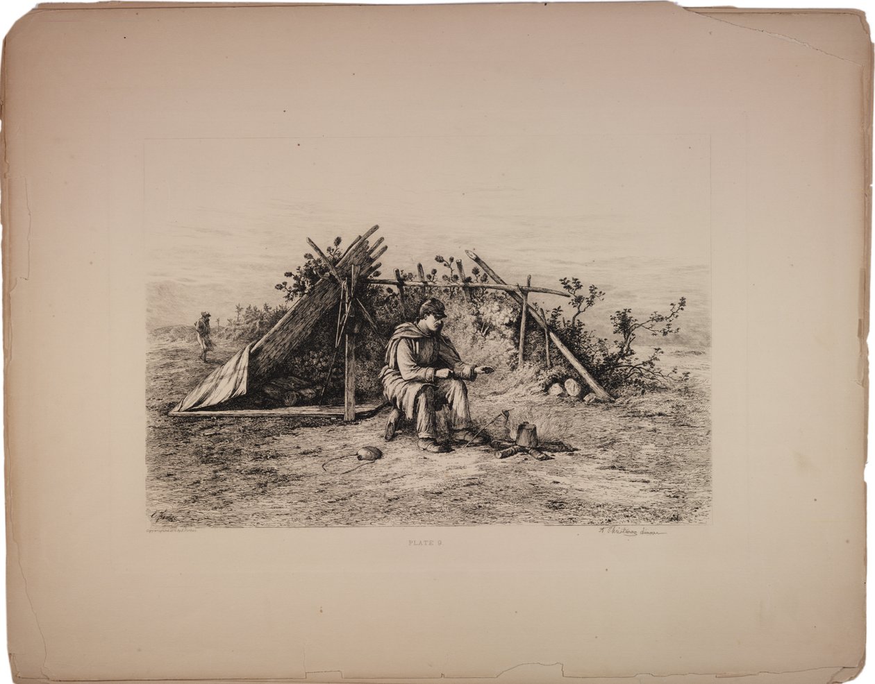 Ein Weihnachtsessen, 1876 von Edwin Austin Forbes