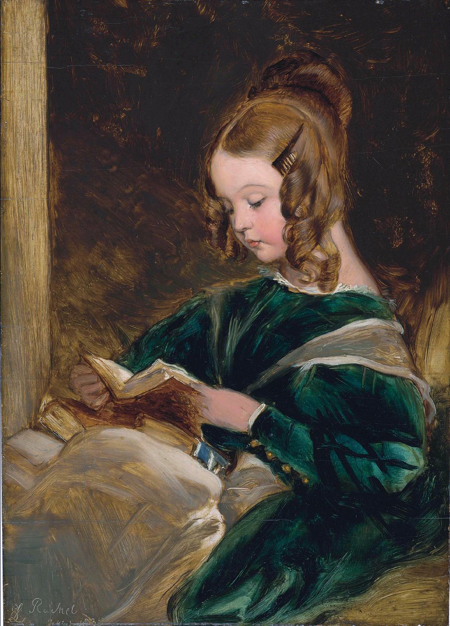 Studie von Rachel Russell (1826-1898), Tochter von Georgina, der zweiten Frau von John, dem sechsten Herzog von Bedford von Edwin Landseer