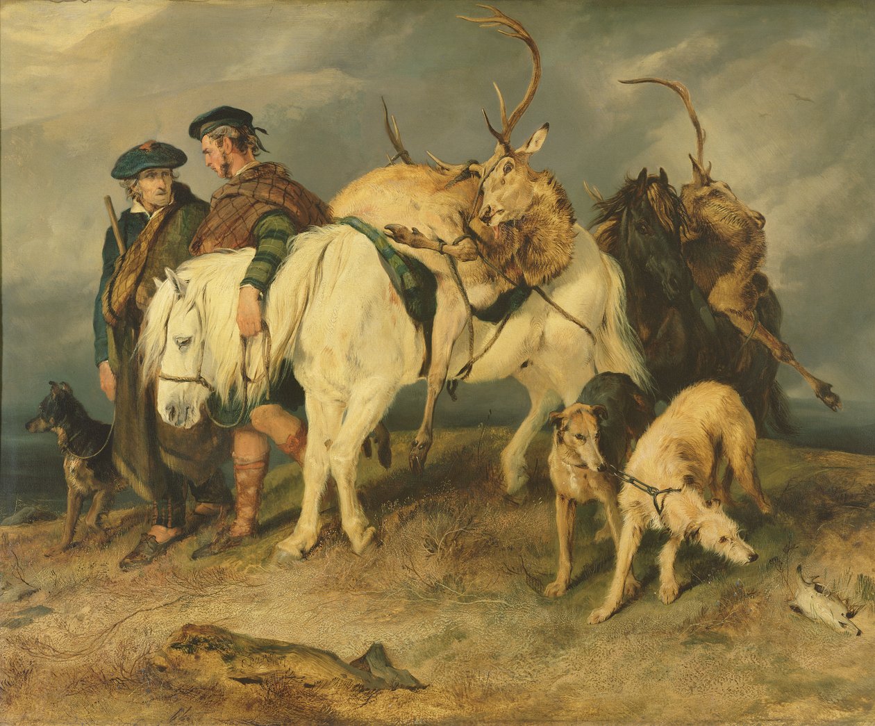 Die Rückkehr der Hirschjäger, 1827 von Edwin Landseer