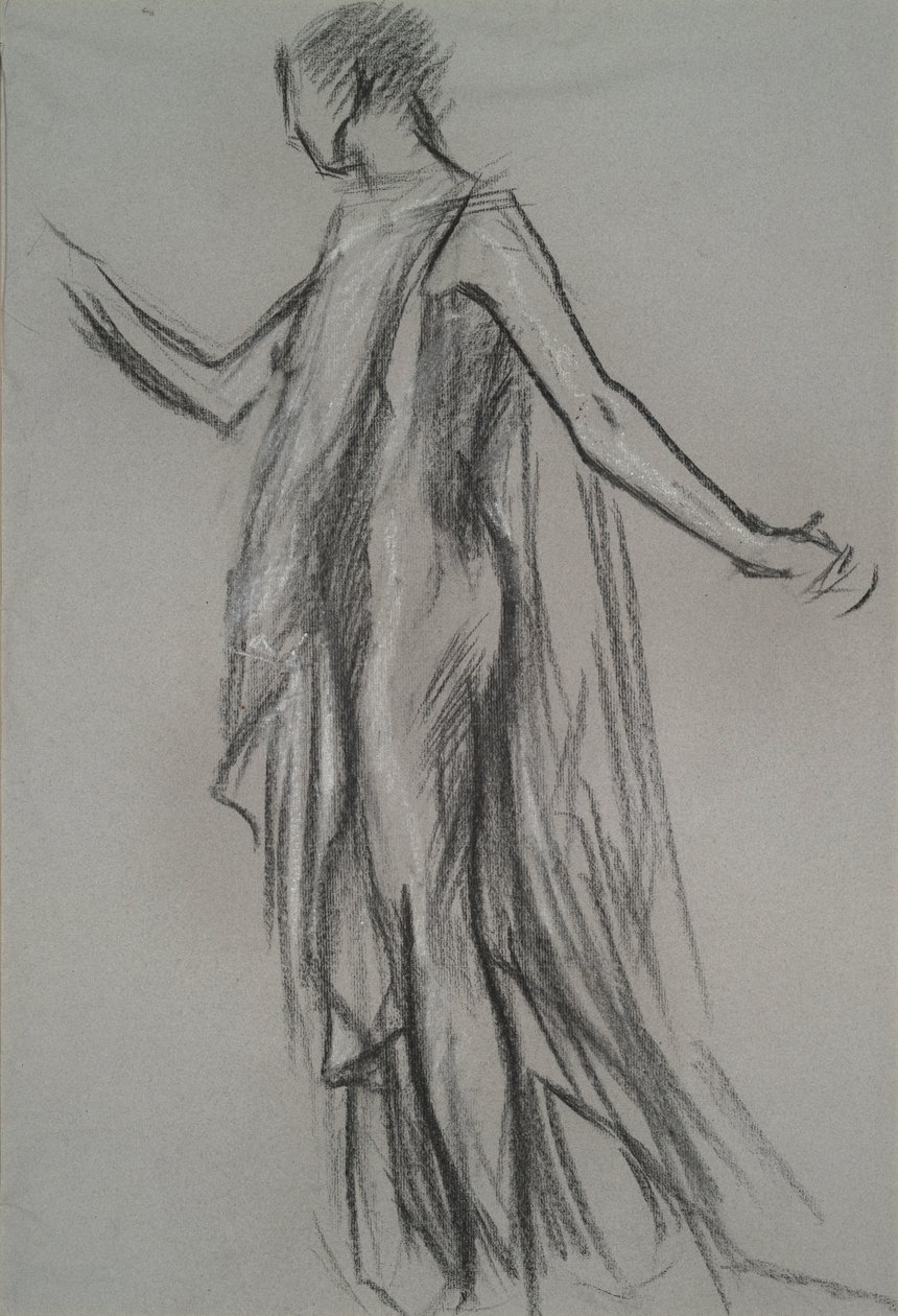 Frühe Figurenstudie von Edwin Austin Abbey