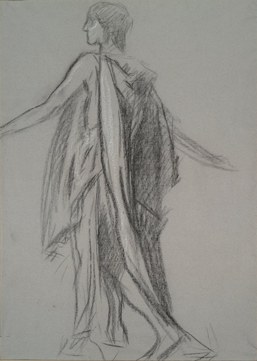 Frühe Figurenstudie von Edwin Austin Abbey