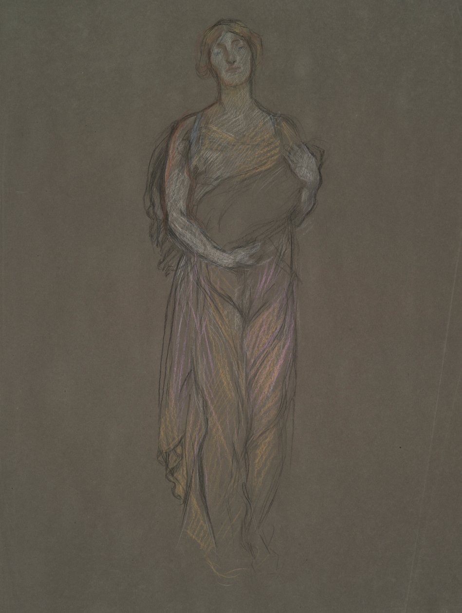 Frühe Studie für von Edwin Austin Abbey