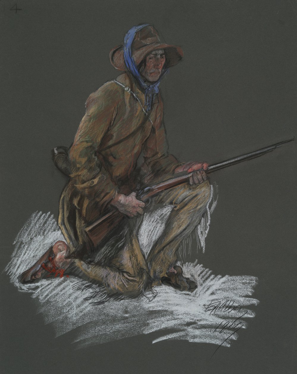 Figurenstudie von Edwin Austin Abbey