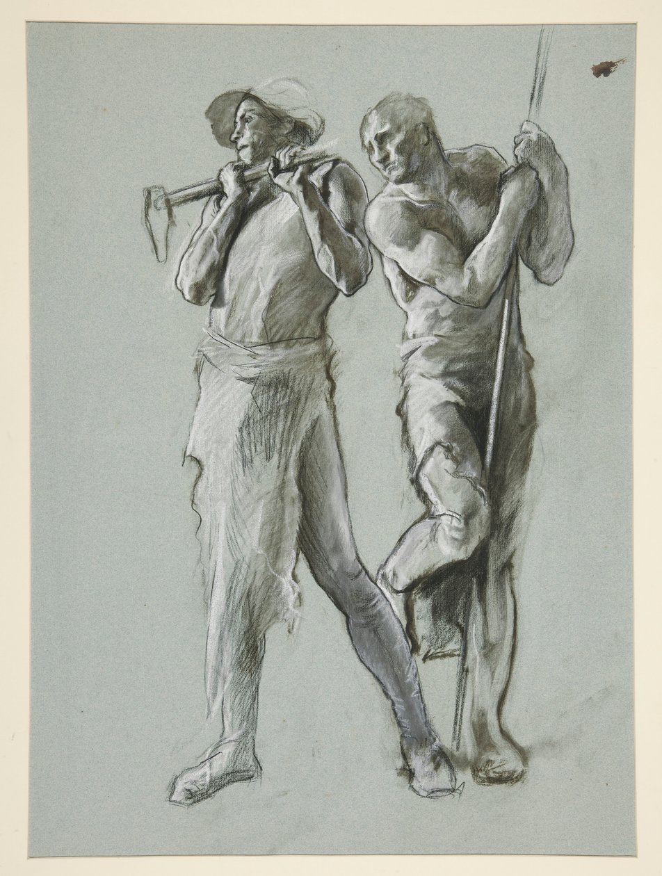 Figurenstudie von Edwin Austin Abbey