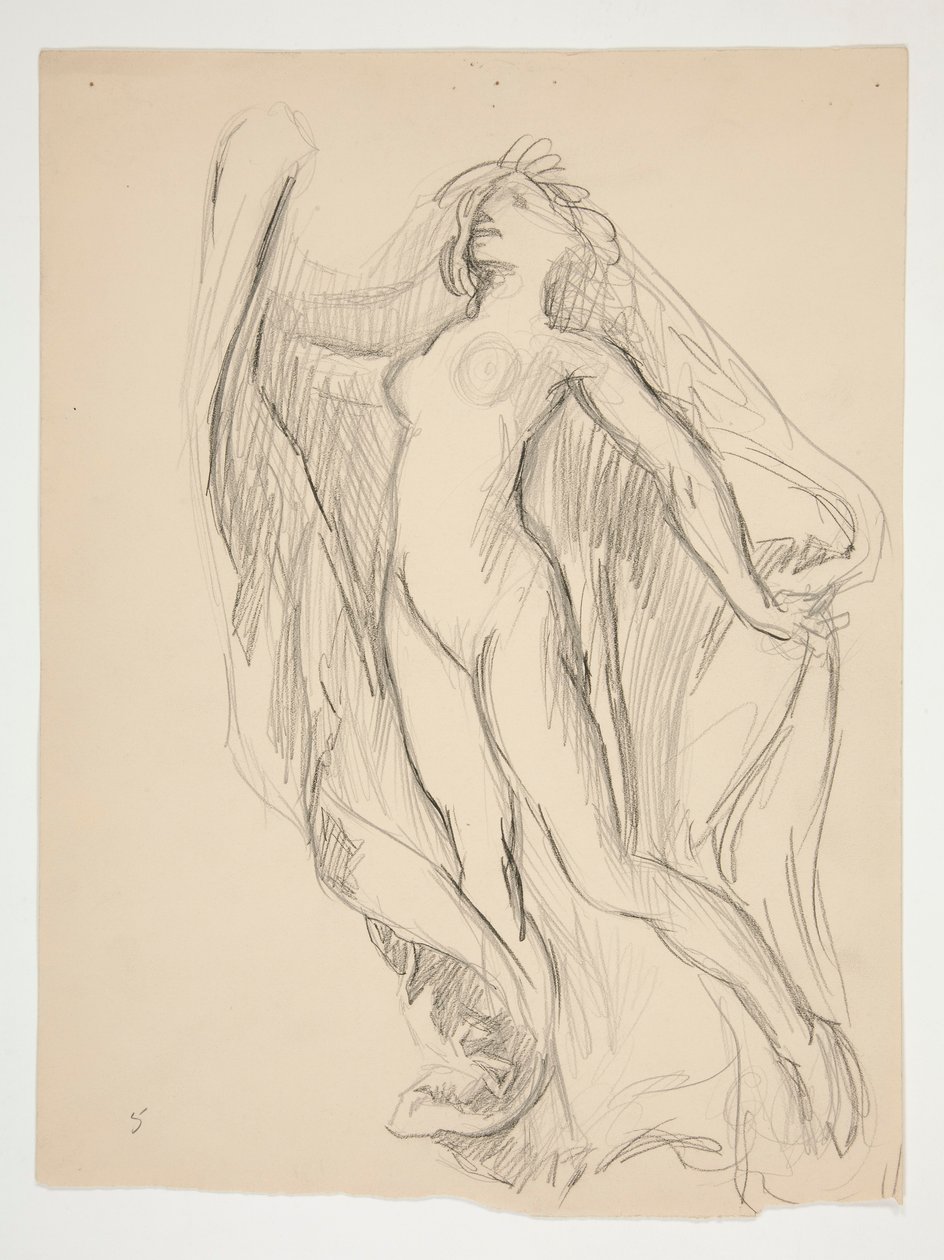 Figurenstudie für von Edwin Austin Abbey