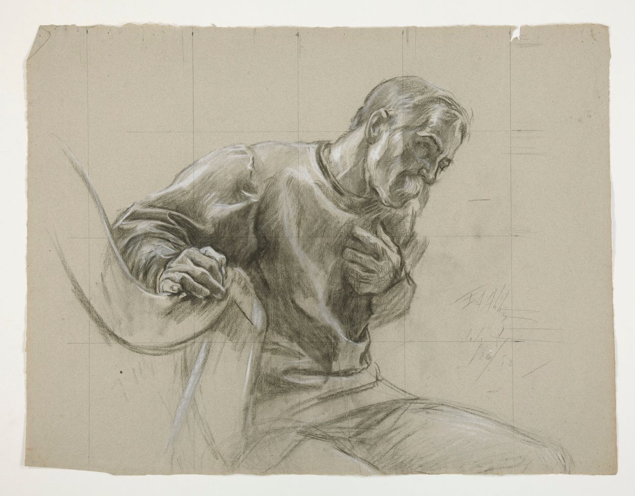 Figurenstudie von Edwin Austin Abbey