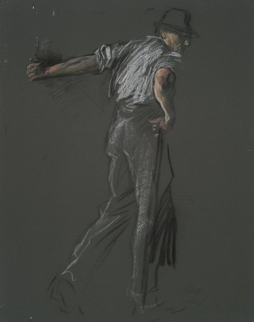 Figurenstudie für von Edwin Austin Abbey