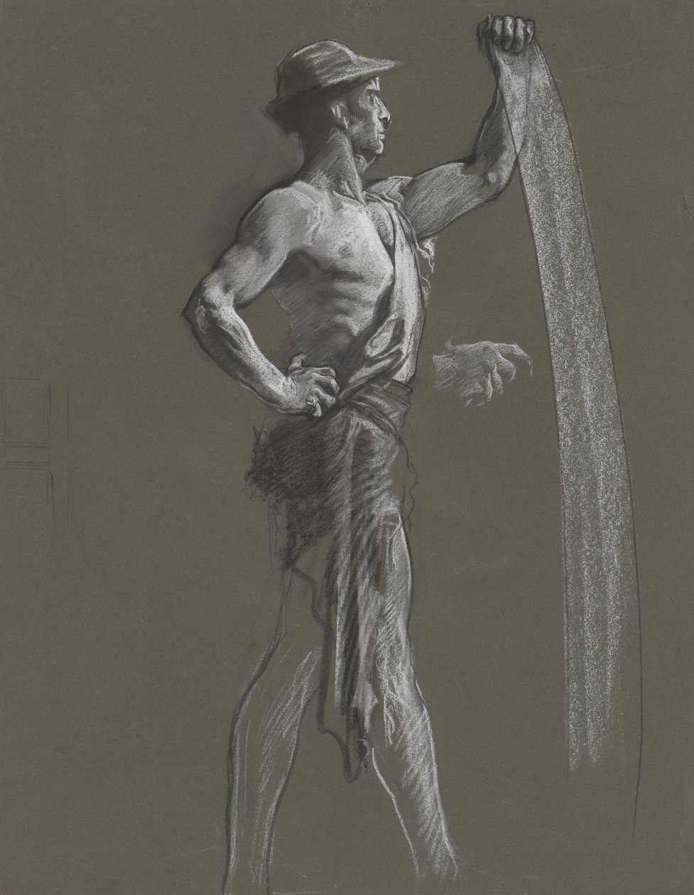 Figurenstudie von Edwin Austin Abbey
