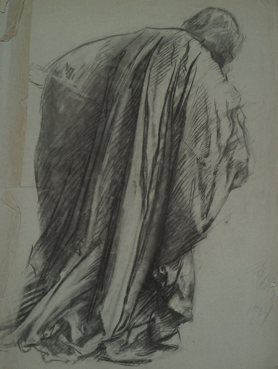 Figurenstudie für Galahad von Edwin Austin Abbey