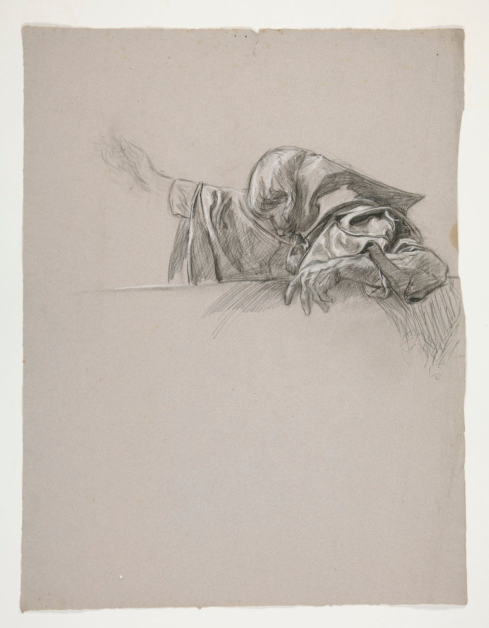Figurenstudie für König Artus von Edwin Austin Abbey