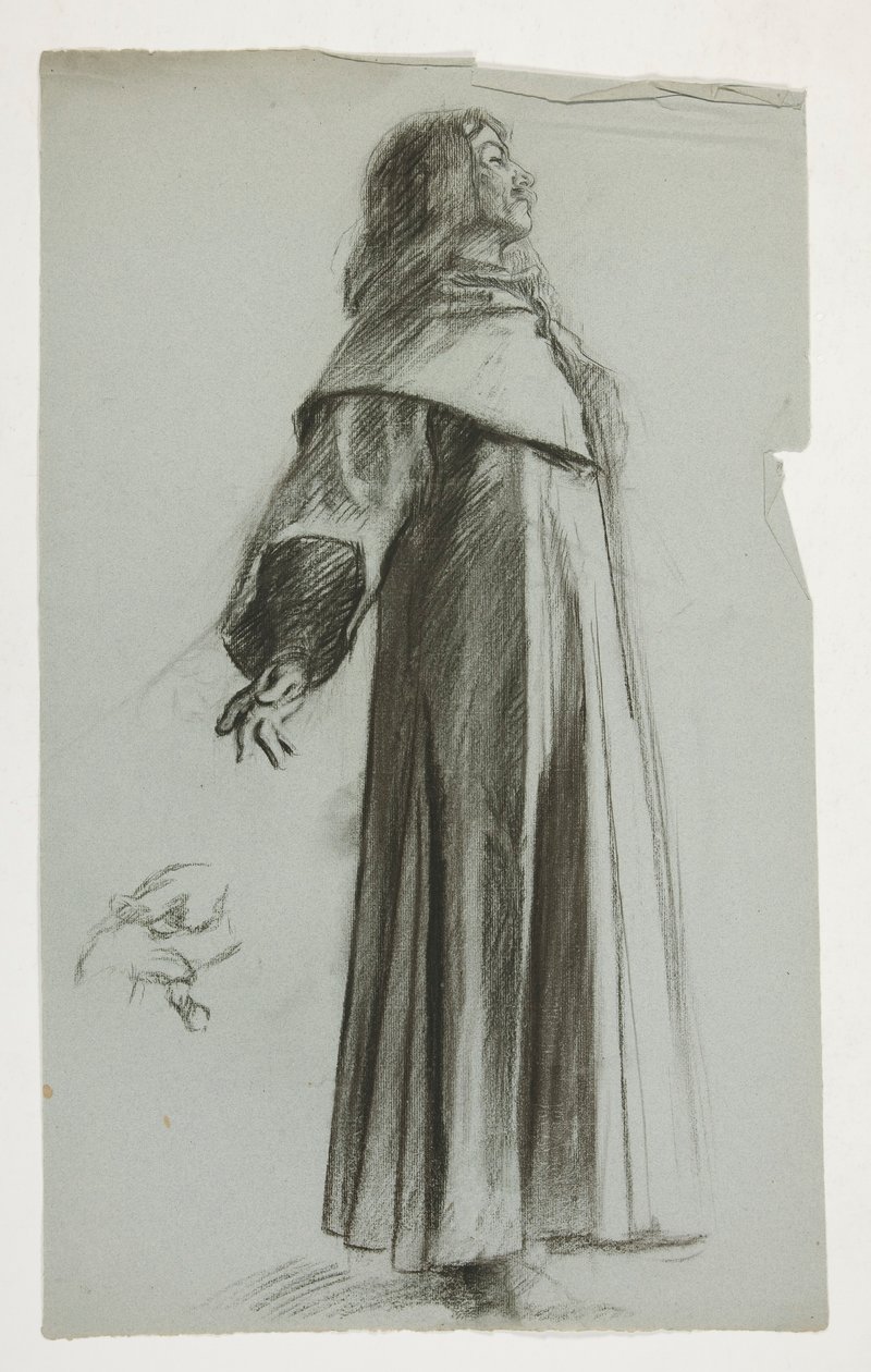 Figurenstudie für König Artus von Edwin Austin Abbey
