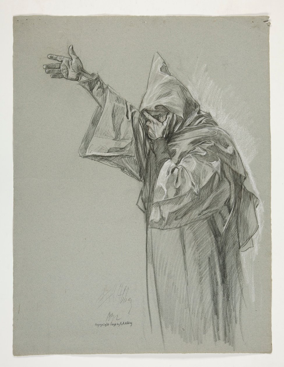 Figurenstudie für König Artus von Edwin Austin Abbey