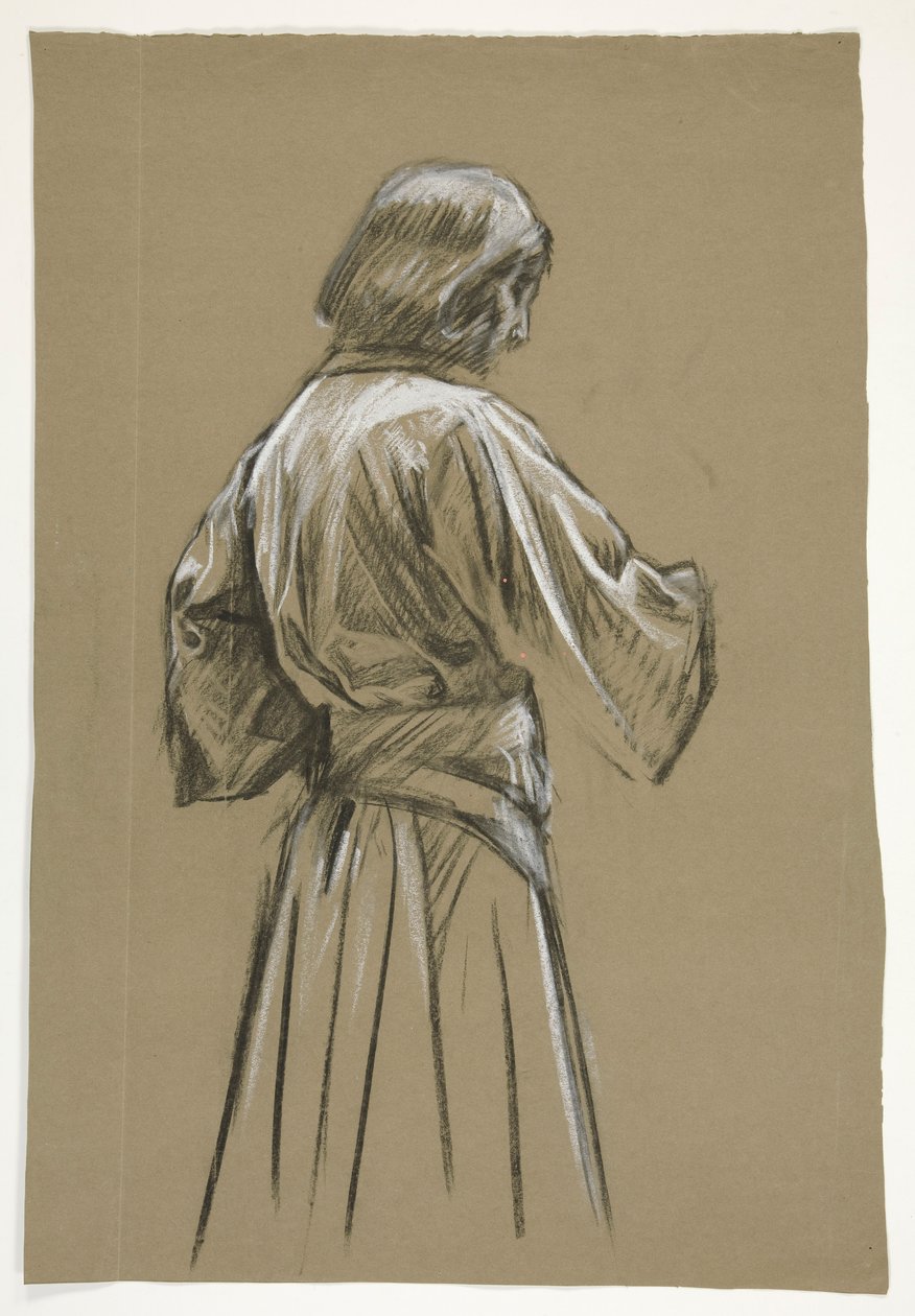 Figurenstudie für König Artus von Edwin Austin Abbey